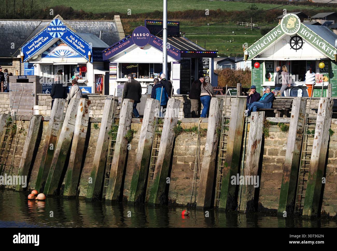 West Bay lieu de vacances Dorset Coast Banque D'Images