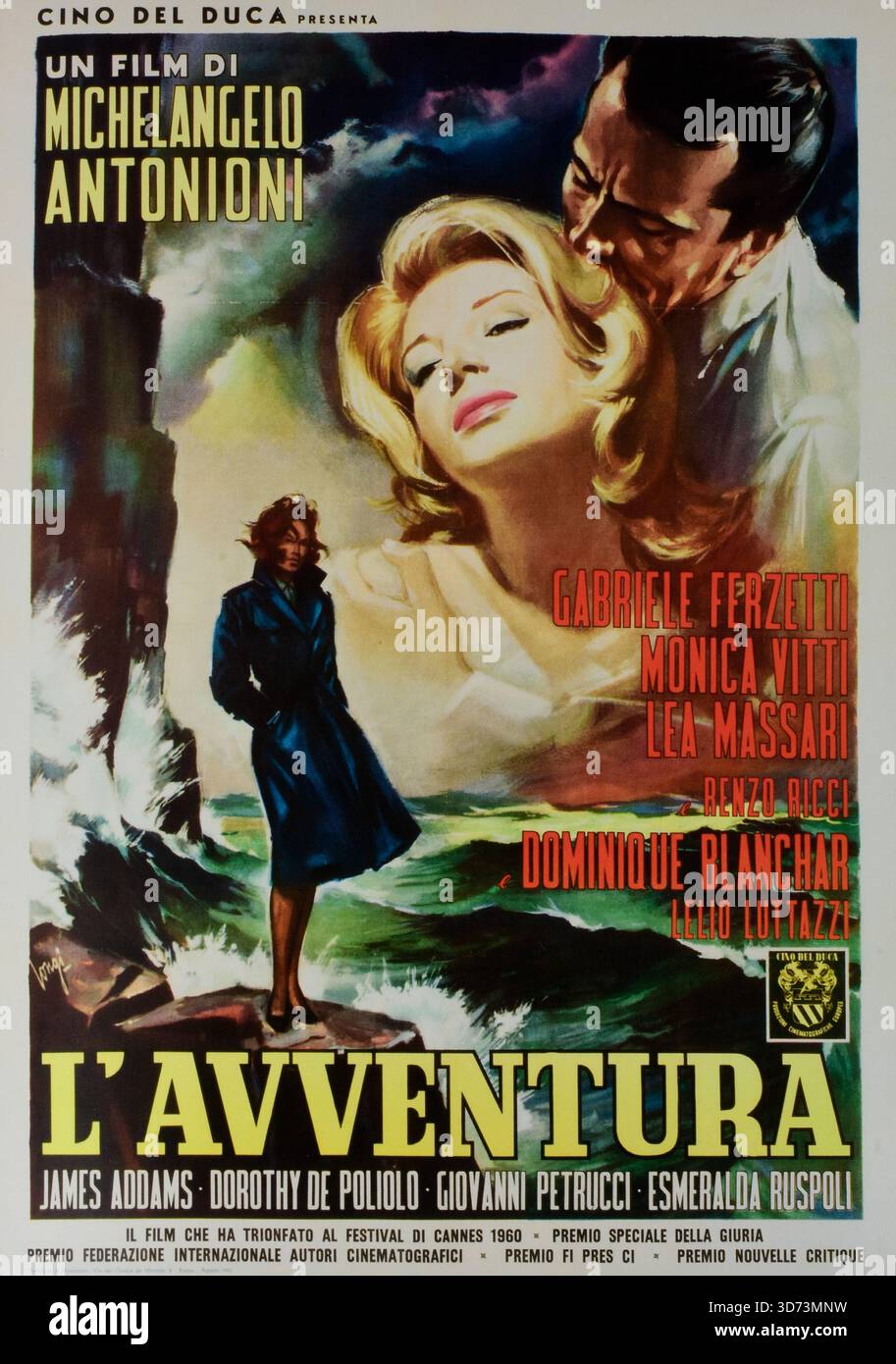 L’aventure, L’Avventura, Michelangelo Antonioni, Monica Vitti, Gabriele Ferzetti, Lea Massari, 1960 ans, italienne, Italie Banque D'Images