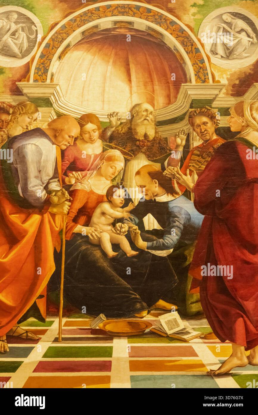 Tableau intitulé 'la circoncision' de Luca Signorelli daté de 1490 Banque D'Images