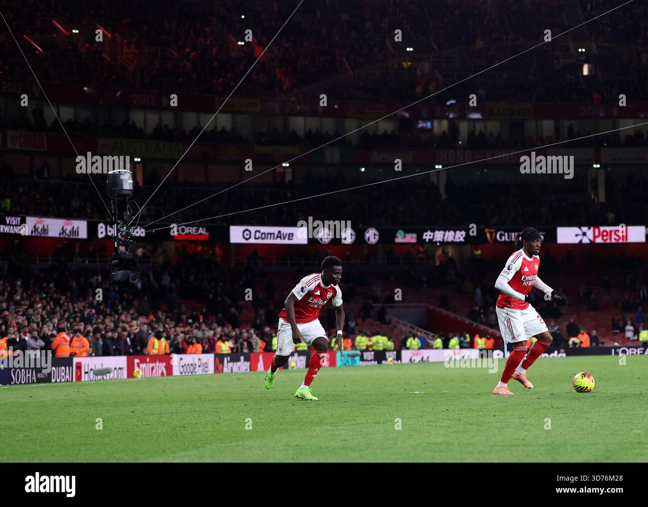 Londres, Angleterre, 23 novembre 2025. Noni Madueke d'Arsenal lors du match de premier League Arsenal vs Tottenham Hotspur à l'Emirates Stadium de Londres. Le crédit de l'image devrait se lire : David Klein / Sportimage Banque D'Images