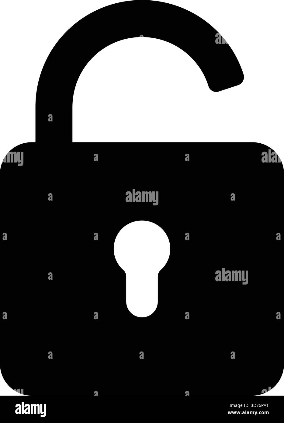 Icône de sécurité de cadenas protection des données symbole de confidentialité illustration Illustration de Vecteur