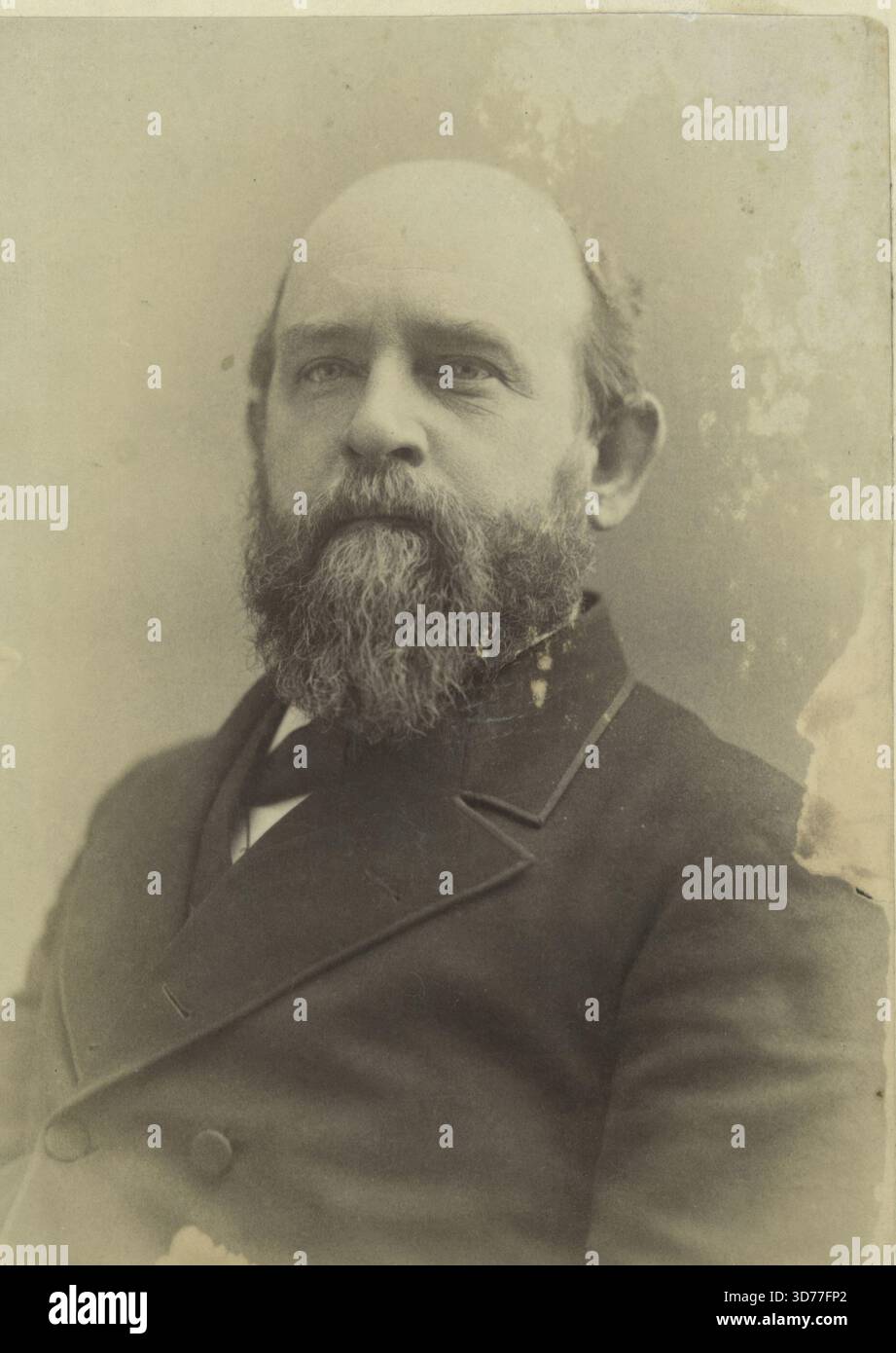 Un tirage photographique de Henry George, réalisé entre 1800 et 1899, mesurant 13,6 x 9,9 cm. Henry George (1839-1897) est associé au concept de la taxe unique Banque D'Images
