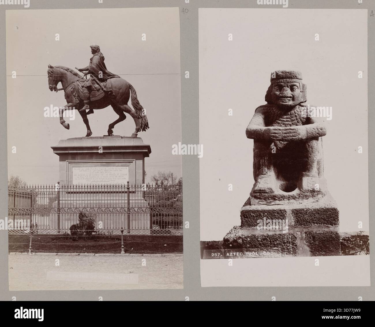 Aztec Idol God, 1898, imprimé argent gélatiné, tapis / 10 1/2 x 13 3/4 po. (26,7 x 34,9 cm Banque D'Images