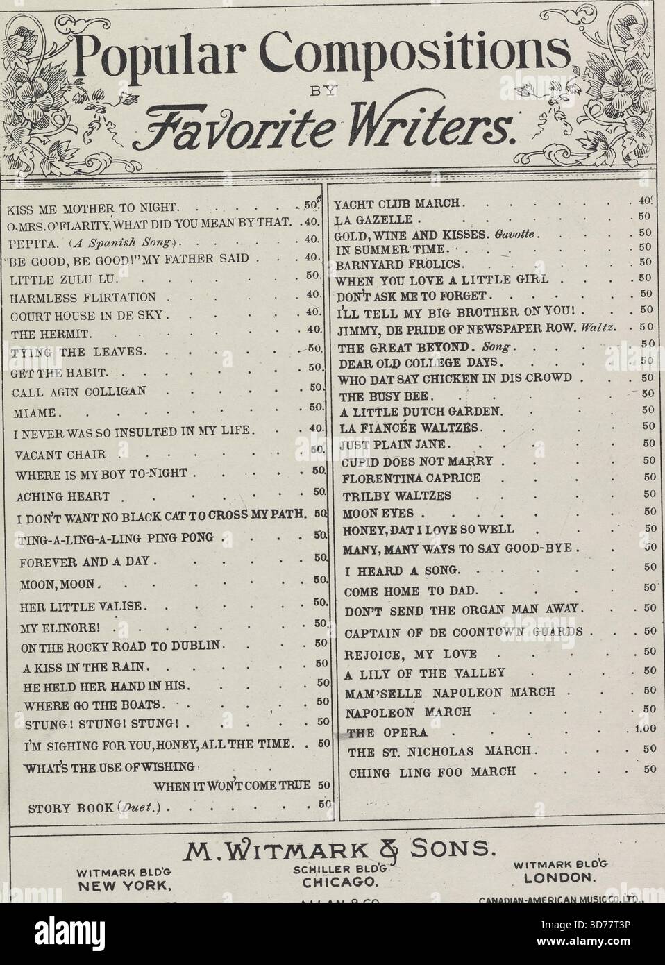L'opéra, 1900. De plus, criez un hurray joyeux pour la troupe d'opéra. First line., 1900., New York ; Chicago ; etc Editeur, M. Witmark & sons. Chansons, amour, fiançailles, valses, chansons à boire, comédies musicales, relations homme-femme., 1 partition (14 p.) ; 35 cm Banque D'Images