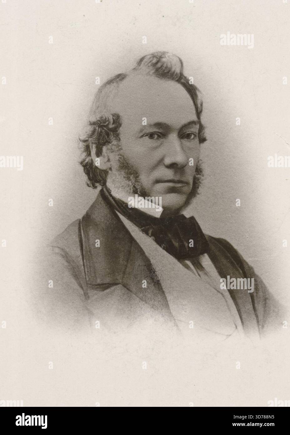 Richard Cobden, Angleterre., 1800 - 1899. Taxe unique, George Henry, 1839-1897., 1 tirage photographique ; 12,6 x 8,5 cm Banque D'Images
