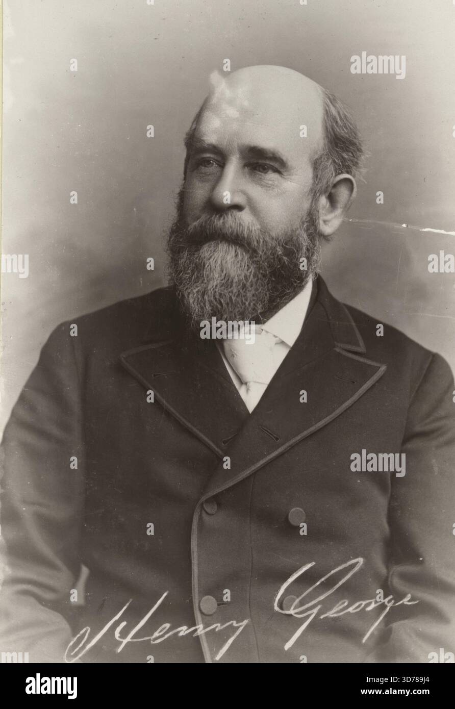 Henry George, 1839-1897., 1800-1899. Taxe unique Banque D'Images
