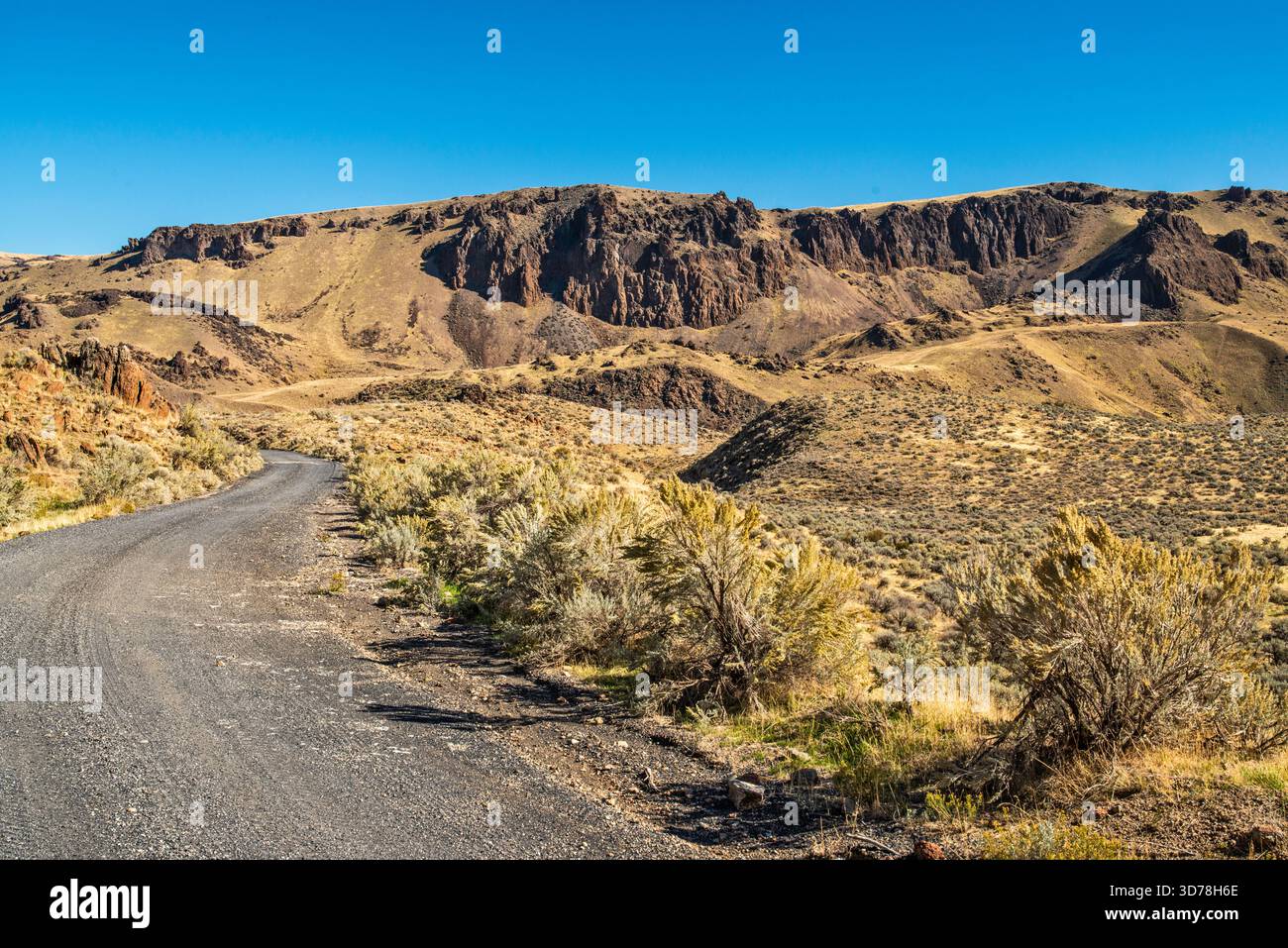 Owyhee Mountains, Sucor Creek Road, Sucor Creek Valley, Entrance State Natural Area, High Desert Region, Oregon, États-Unis Banque D'Images