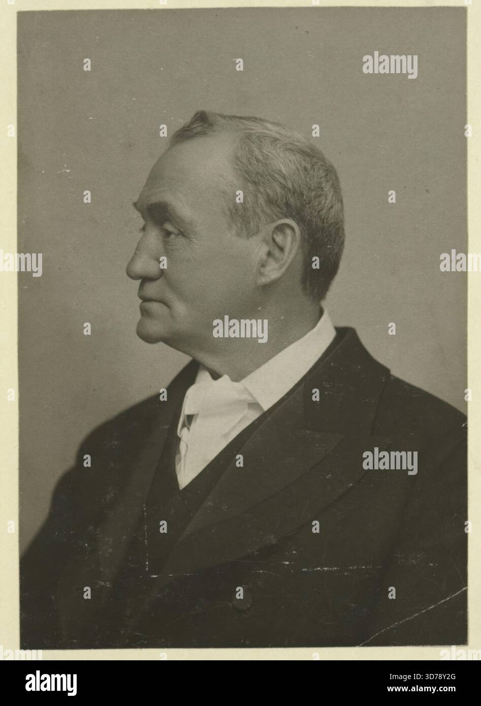 James A. Herne, dramaturge et acteur., 1800 - 1899. Taxe unique, George, Henry, 1839-1897., 1 tirage photographique; 14 x 9,8 cm Banque D'Images