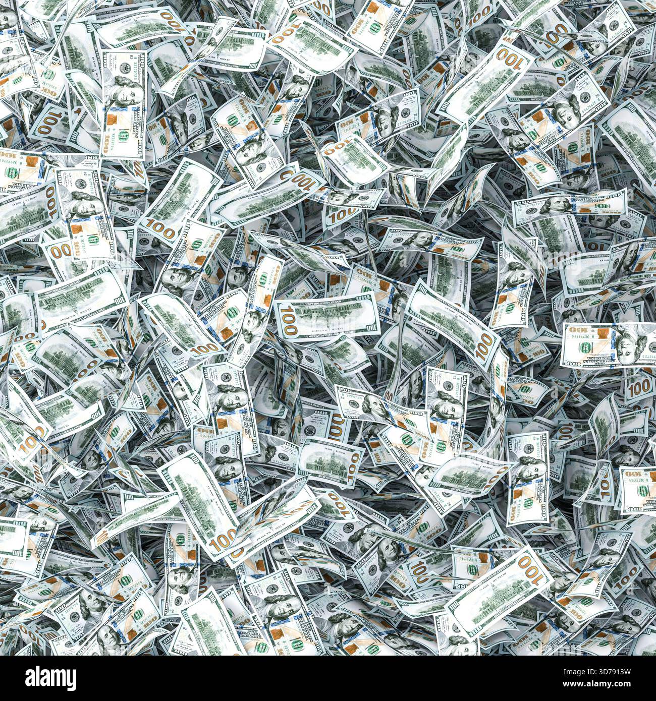 fond de billets en dollars américains 3d Banque D'Images