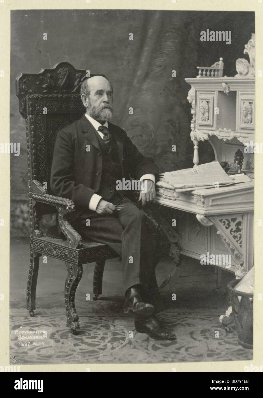 Henry George, 1897., 1800 - 1899. Taxe unique. George, Henry, 1839-1897., 1 tirage photographique ; 13,9 x 9,8 cm Banque D'Images