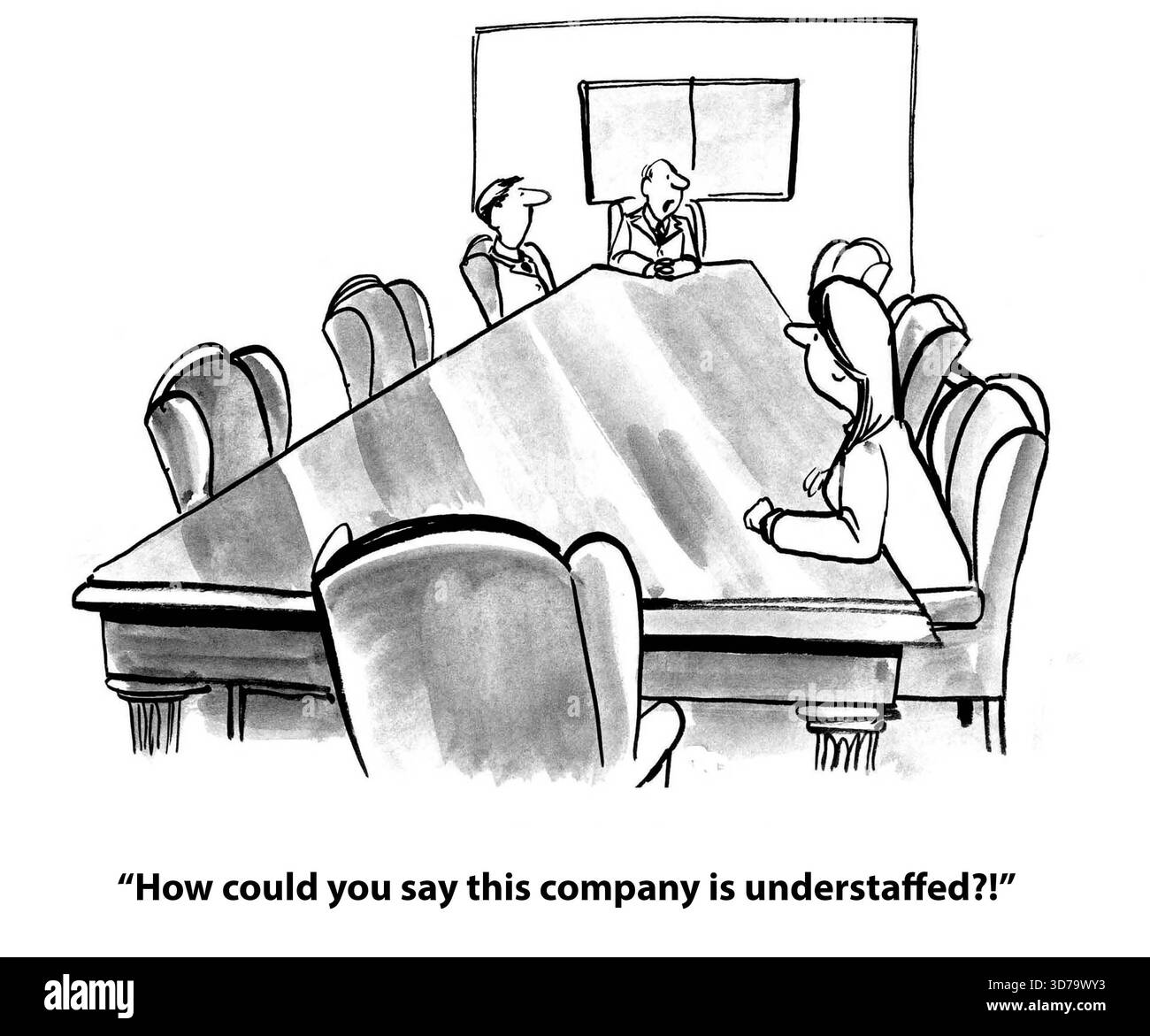 l'entreprise a trop peu de personnel pour le personnel Banque D'Images