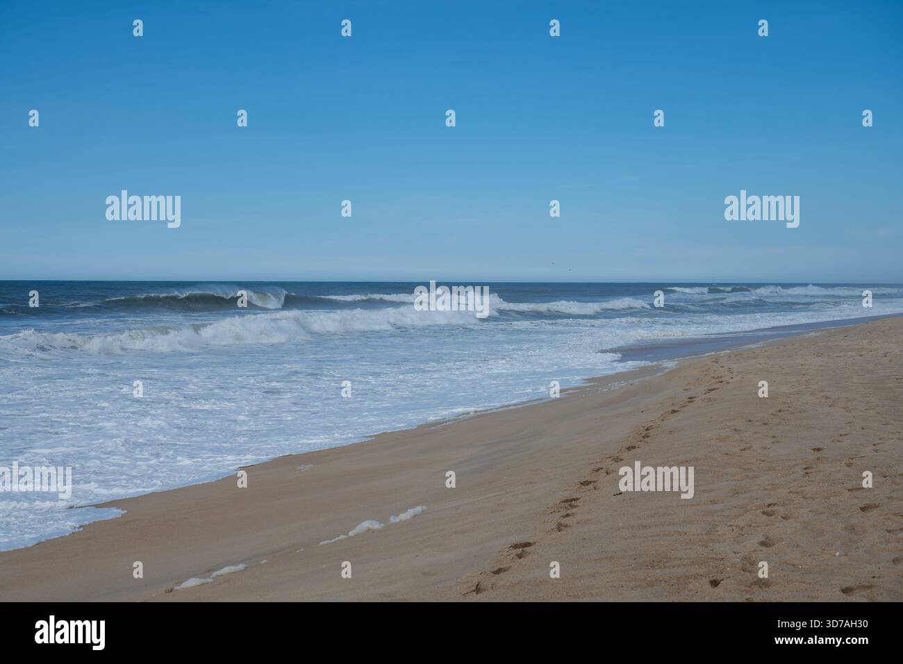Praia do Norte, Nazaré Portugal Banque D'Images