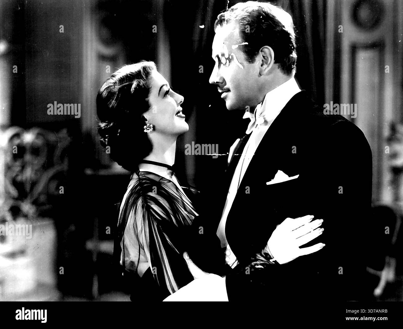 Une photo de Columbia Loretta Young et Melvyn Douglas dans 'il est resté pour le petit déjeuner' avec Alan Marshal Eugene Pallette Una O'Connor. 12 novembre 1940. Banque D'Images
