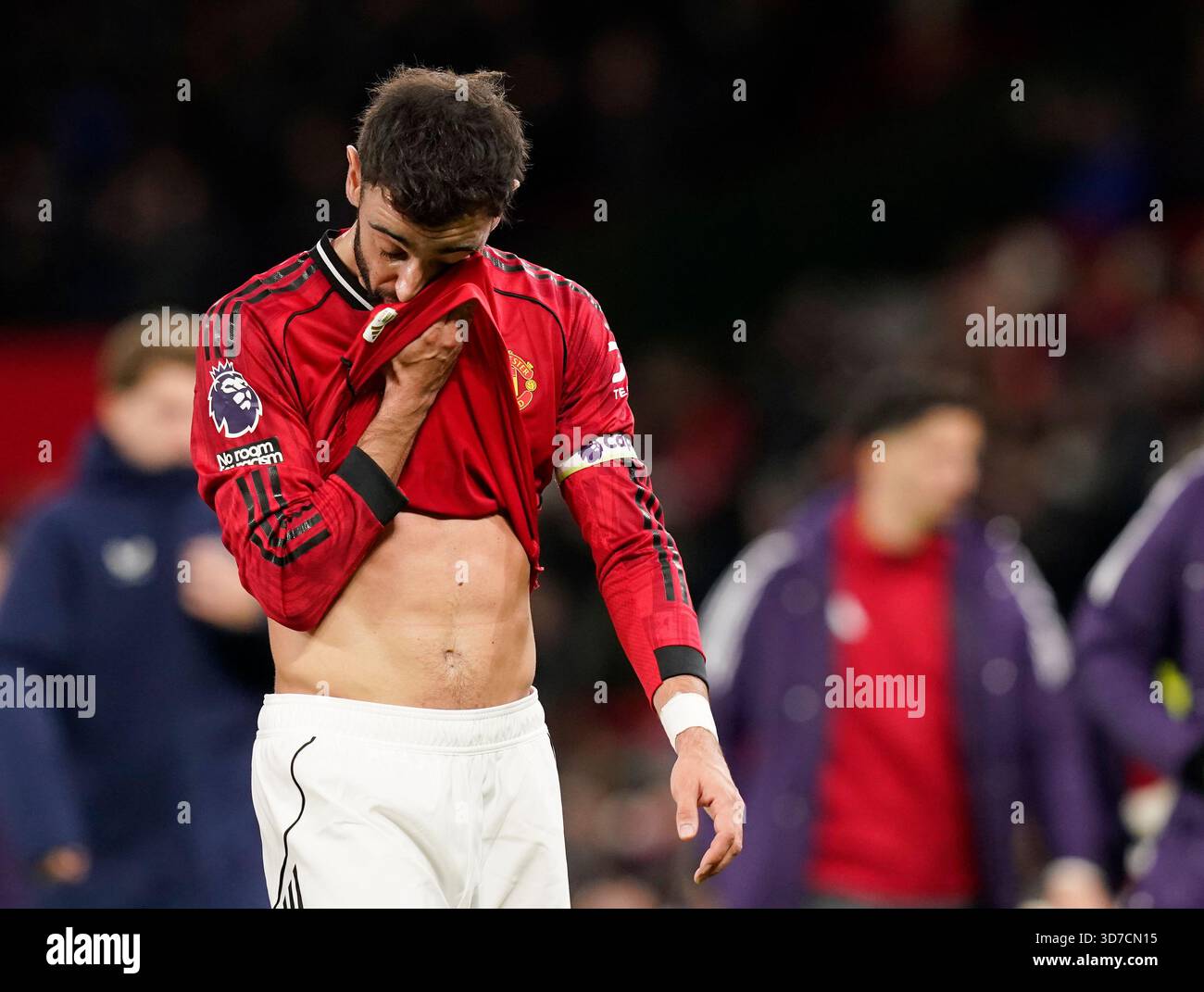 Manchester, Royaume-Uni. 24 novembre 2025. Lors du match de Manchester United vs Everton premier League à Old Trafford, Manchester. Le crédit photo devrait se lire : Andrew Yates/Sportimage crédit : Sportimage Ltd/Alamy Live News Banque D'Images
