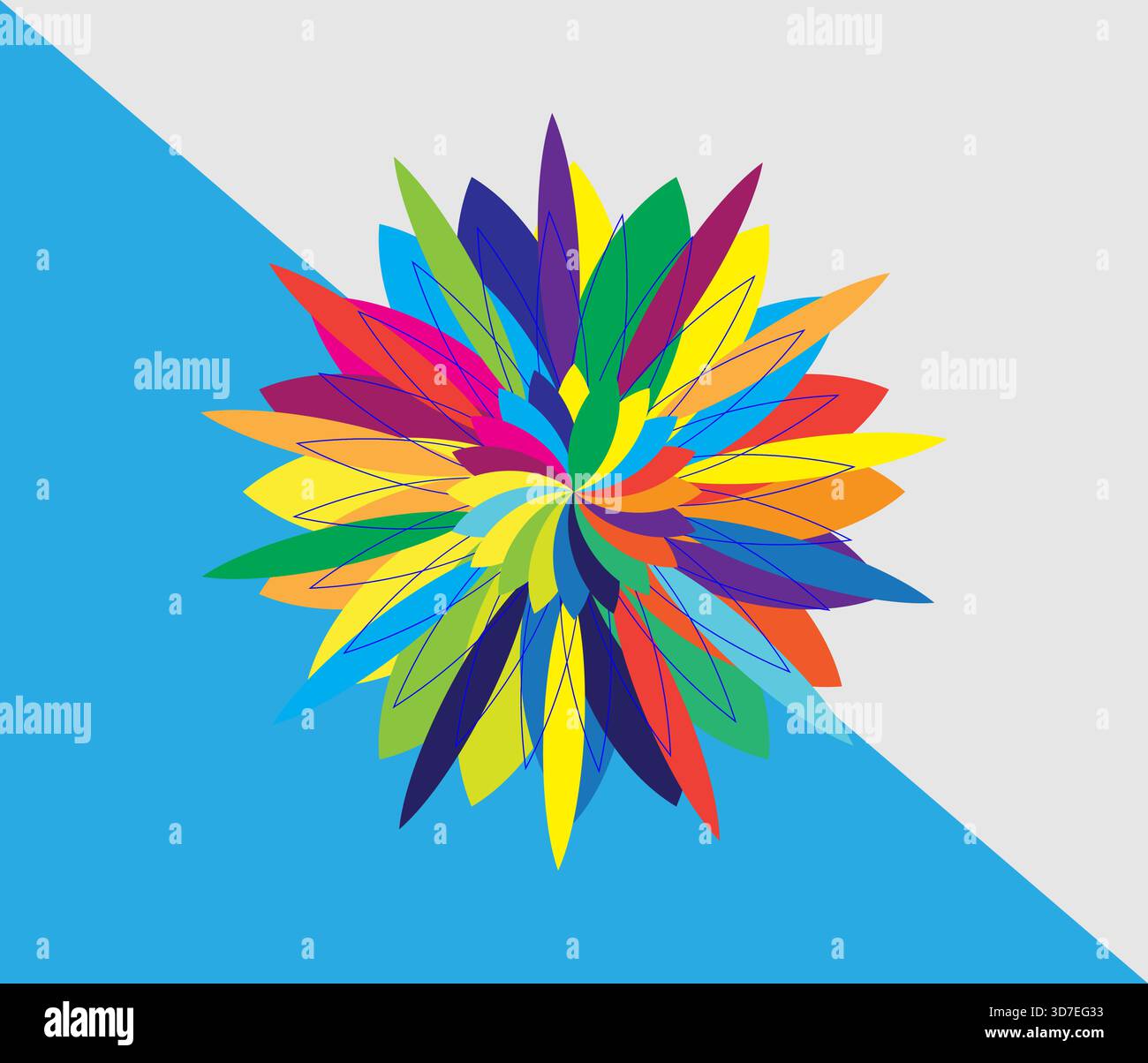 Illustration vectorielle de mandala dessiné à la main. Motif mandala simple pour la coloration. Mandala floral vecteur. Motif mandala décoratif géométrique. Illustration de Vecteur
