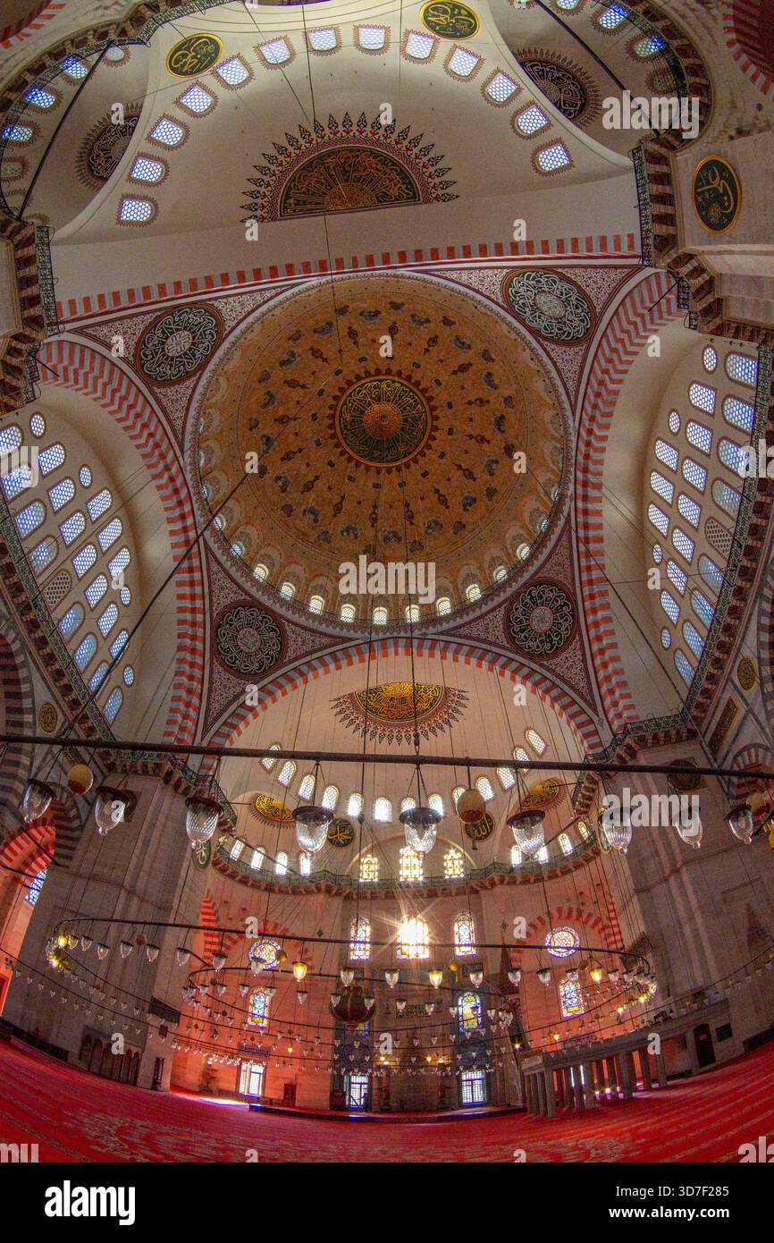 Mosquée Suleymaniye, Istanbul, Turkiye Banque D'Images