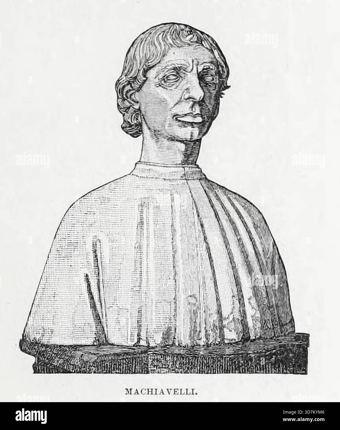 Niccolò di Bernardo dei Machiavelli était un diplomate, auteur, philosophe et historien florentin qui a vécu pendant la Renaissance italienne. Il est surtout connu pour son traité politique le Prince, écrit vers 1513 mais publié seulement en 1532, cinq ans après sa mort. Du chapitre XCVIII. Espagne, Italie, et le Nord de l'Europe du LIVRE XVI. - LE PEUPLE ET LES ROIS dans le volume 13, de l'histoire universelle de Ridpath : un compte rendu de l'origine, de la condition primitive et du développement ethnique des grandes races de l'humanité, et des principaux événements dans l'évolution et le progrès du Li civilisé Banque D'Images