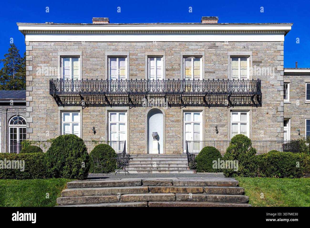 Extérieur du Bartow-Pell Mansion Museum à Pelham Bay Park, le Bronx, New York City, le dernier manoir survivant dans la région. Banque D'Images