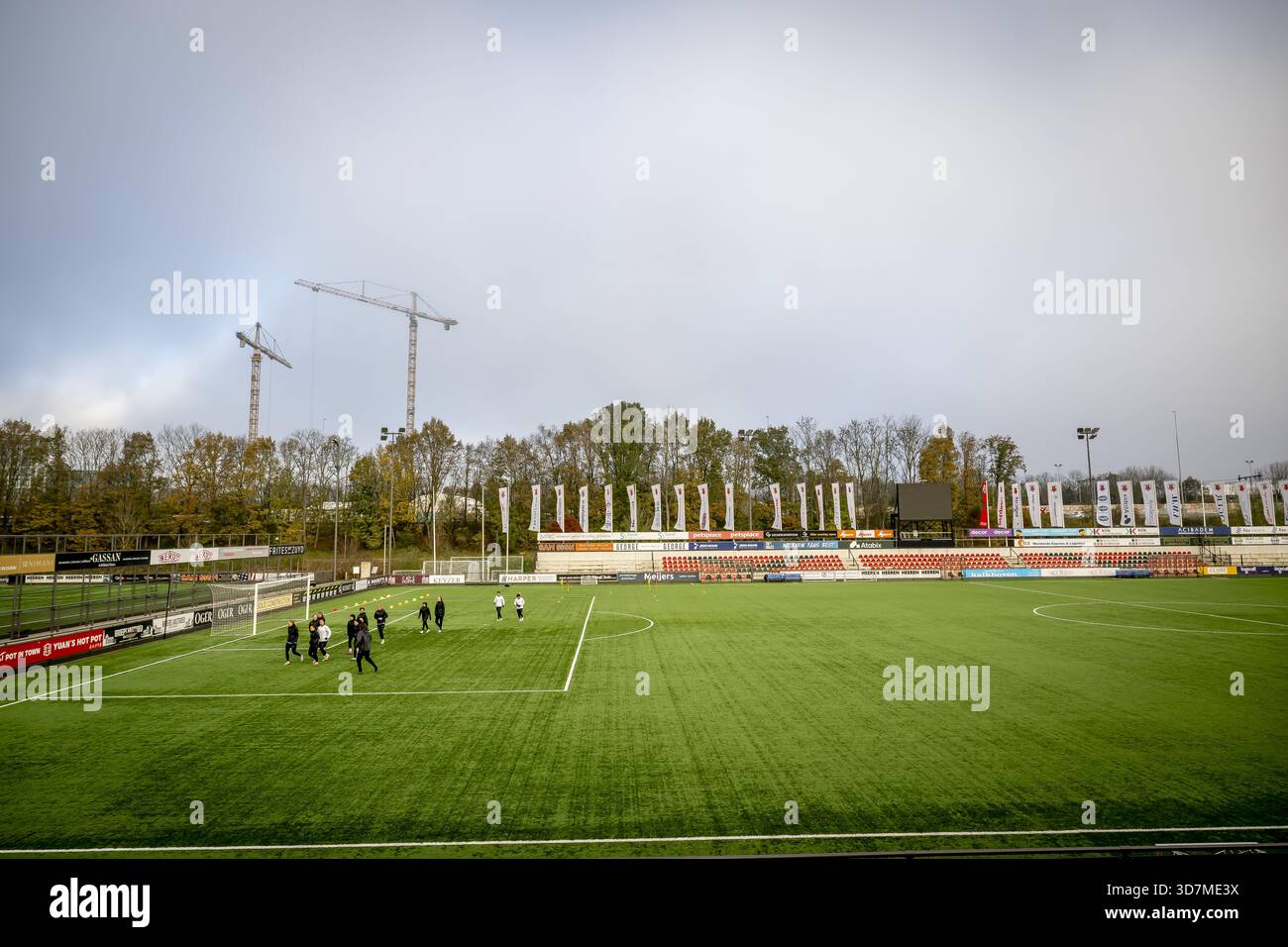 AMSTERDAM - Amsterdamsche Football Club est un club de football amateur d'Amsterdam. Fondé le 18 janvier 1895, l'AFC est le plus ancien club de football d'Amsterdam. Le club est également connu sous le nom de Reds. Ce surnom fait référence à la chemise rouge de l'AFC, qui comporte également un V. ANP / Hollandse Hoogte / Roboin Utrecht netherlands Out - belgium Out Banque D'Images