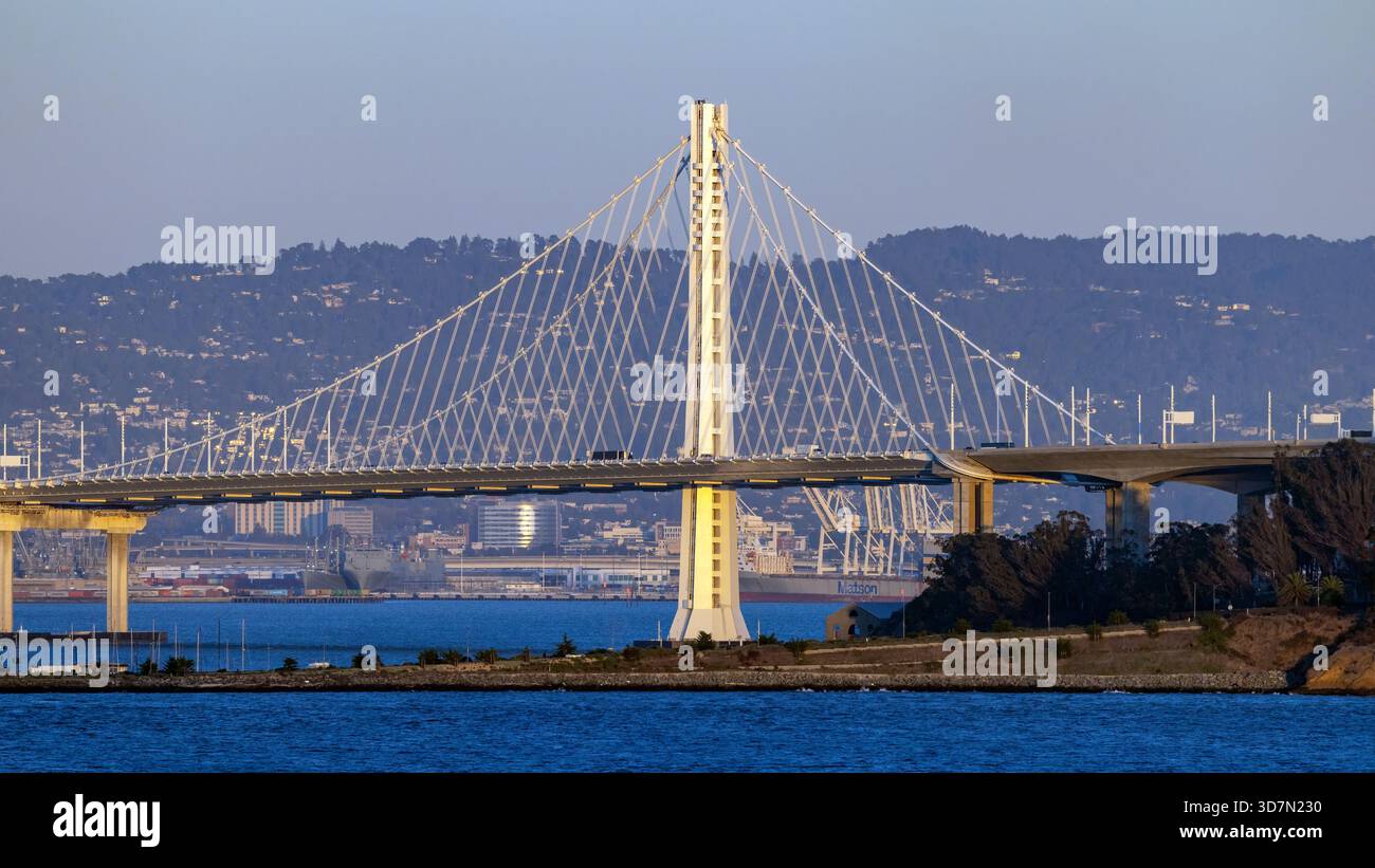 Bay Bridge (San Francisco-Oakland Bay Bridge) - San Francisco, Californie, États-Unis Banque D'Images
