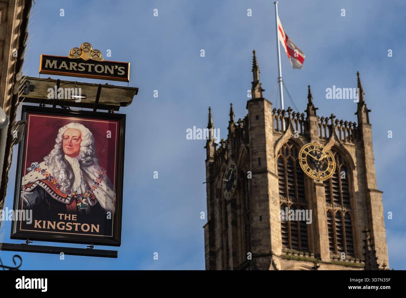 Hull Minster est le minster anglican et l'église paroissiale de Kingston upon Hull dans la circonscription est du Yorkshire, en Angleterre. Banque D'Images