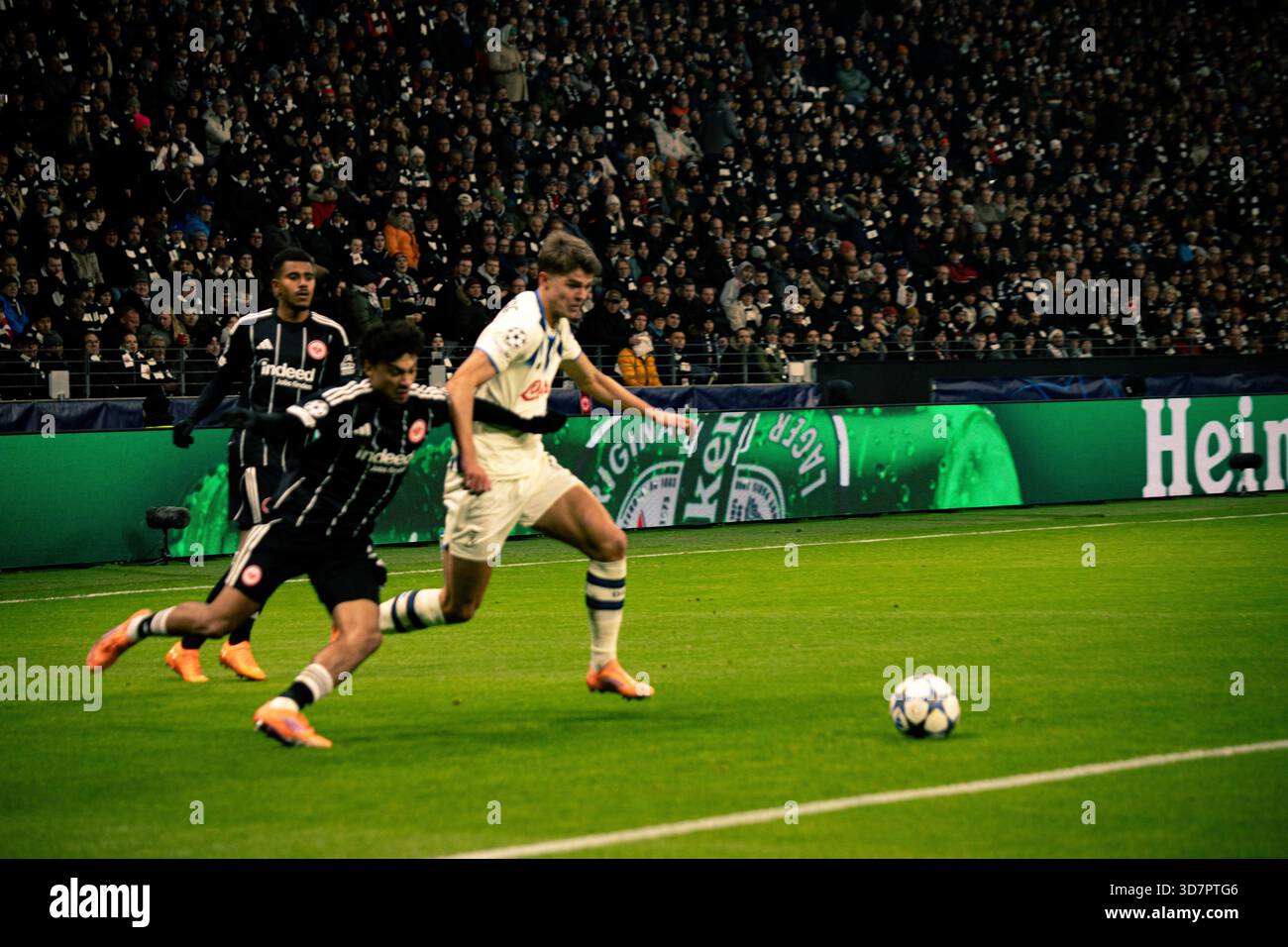 champions League entre Francfort et Atalanta Bergame Banque D'Images