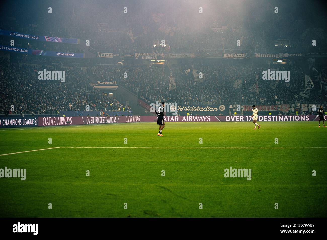 champions League entre Francfort et Atalanta Bergame Banque D'Images