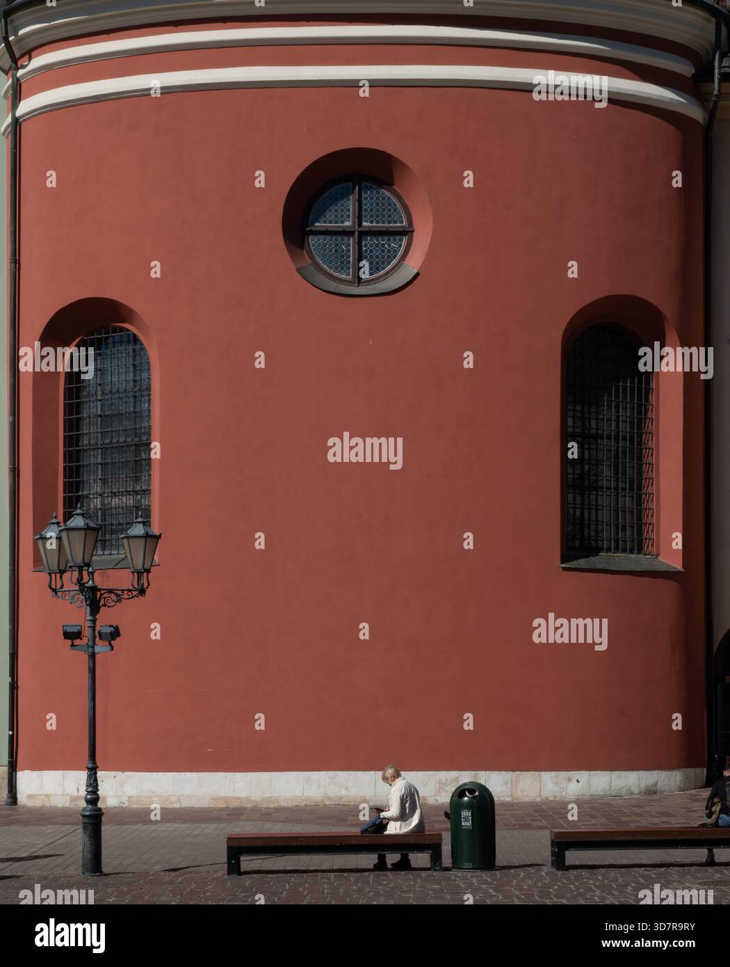 Cracovie Pologne. Célèbre pour sa riche histoire et son architecture, le vieux centre-ville de Cracovie est classé au patrimoine mondial de l'UNESCO. Banque D'Images