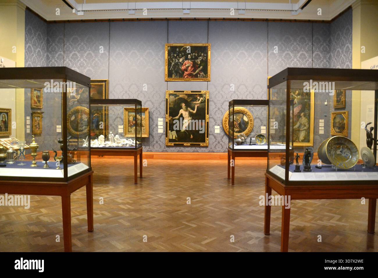 Galerie d'art historique, Musée national du pays de Galles à Noël, 2025. Cardiff, pays de Galles du Sud, Royaume-Uni Banque D'Images