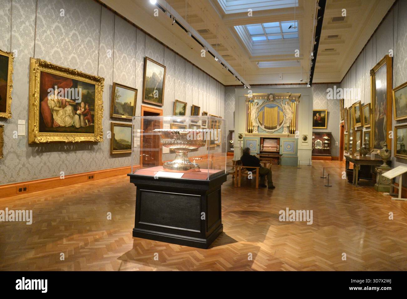 Galerie d'art historique, Musée national du pays de Galles à Noël, 2025. Cardiff, pays de Galles du Sud, Royaume-Uni Banque D'Images