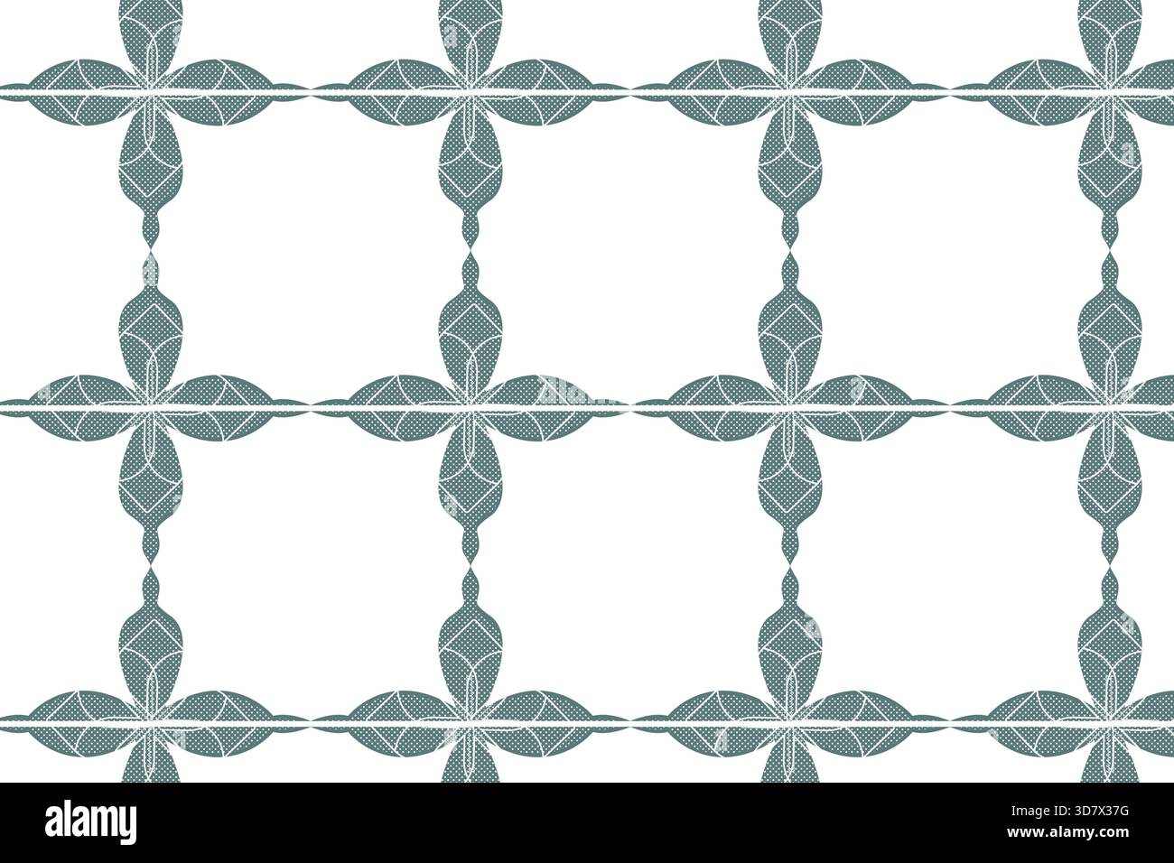 Sophistiqué Arabesque Floral Lattice Design Seamless Pattern idéal pour les papiers peints, les textiles, les emballages de luxe, les invitations Ramadan Illustration de Vecteur