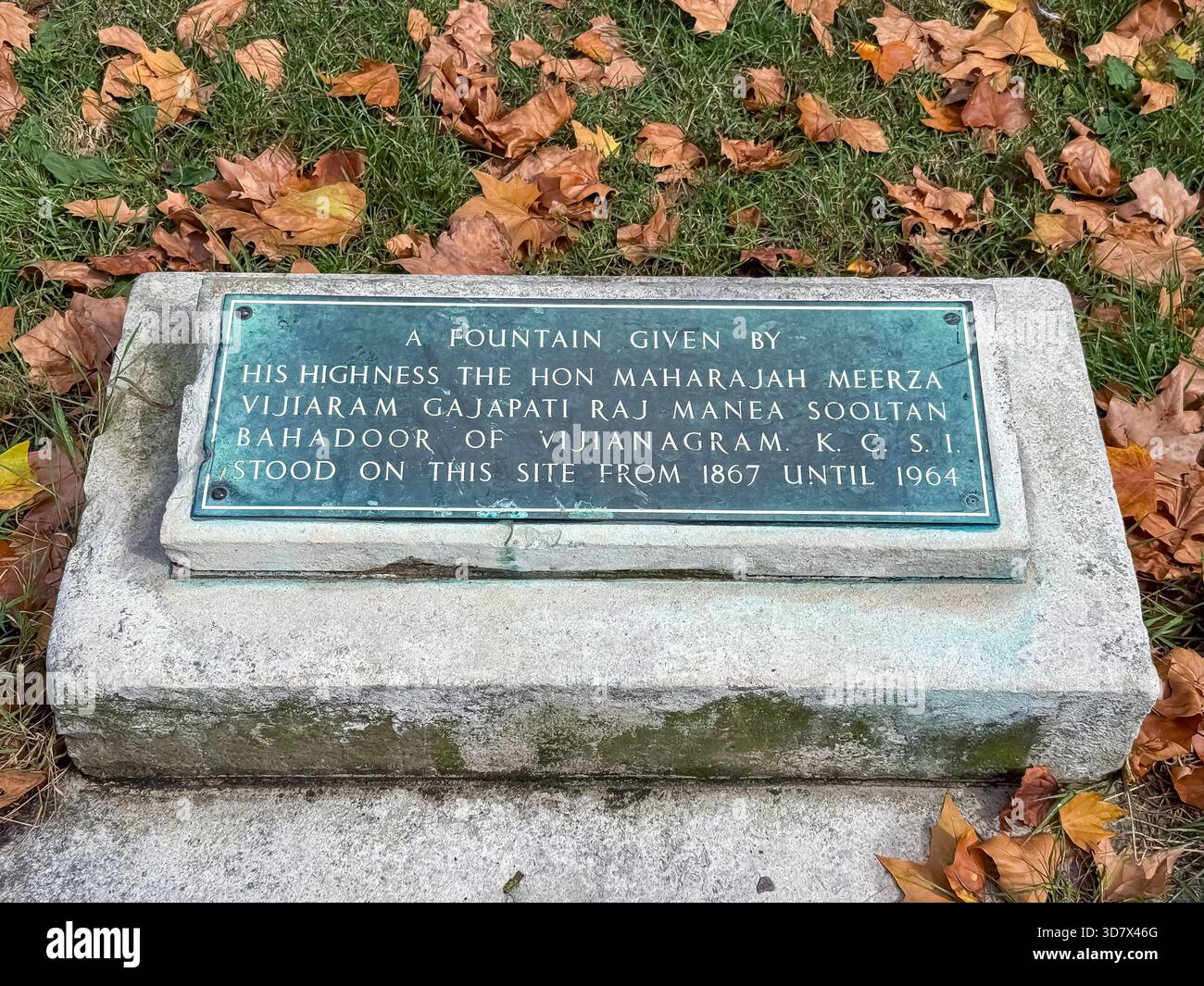 Maharajah Meerza Vijiaram Gajapati Raj Manea Sooltan Bahadoor de Vijianagram - Hyde Park, Londres Banque D'Images