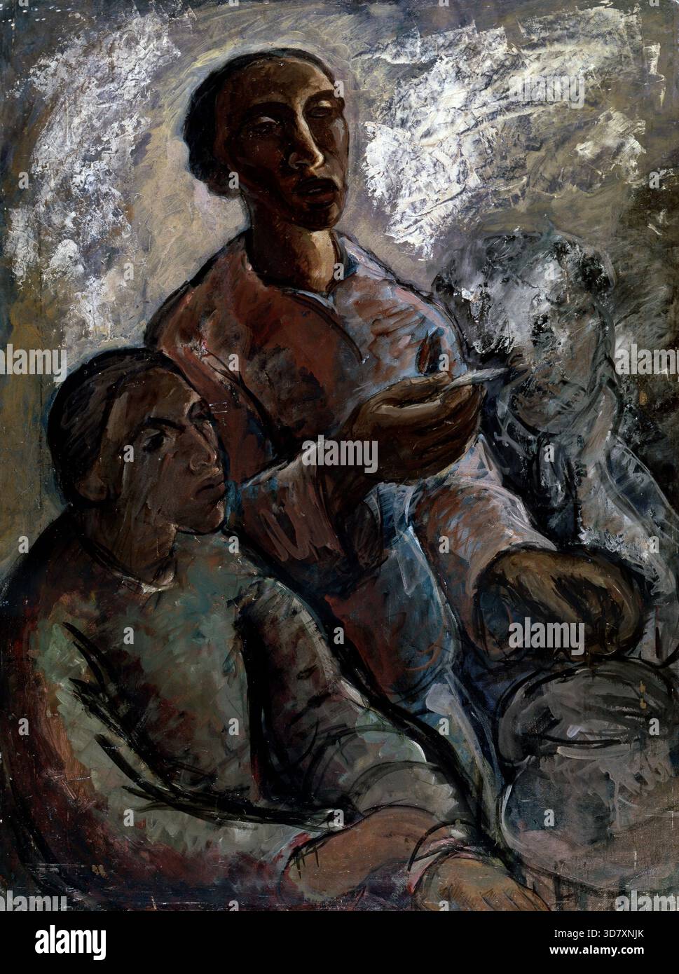 'Les deux', 20ème siècle. Trouvé dans la collection de l'État M Ciurlionis Art Museum, Kaunas. Banque D'Images