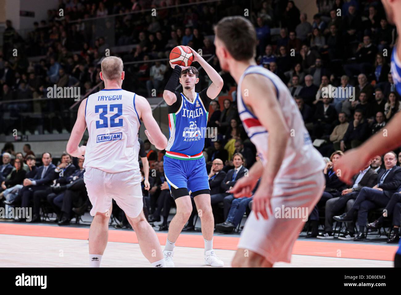 Qualifications pour la Coupe du monde FIBA 2027 : Italie vs Islande Banque D'Images