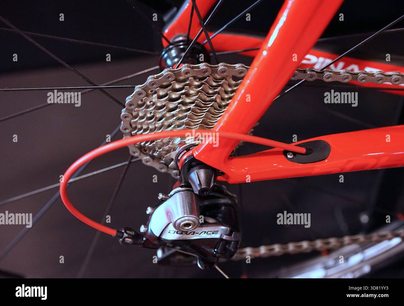 vue rapprochée des parties de bicyclette Banque D'Images