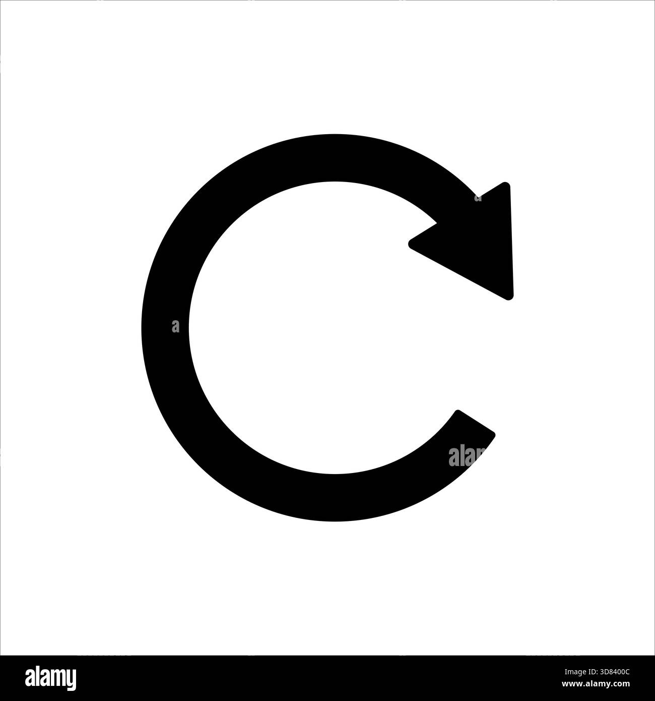 conception de vecteur d'icône de rotation à angle droit isolé sur fond blanc Illustration de Vecteur