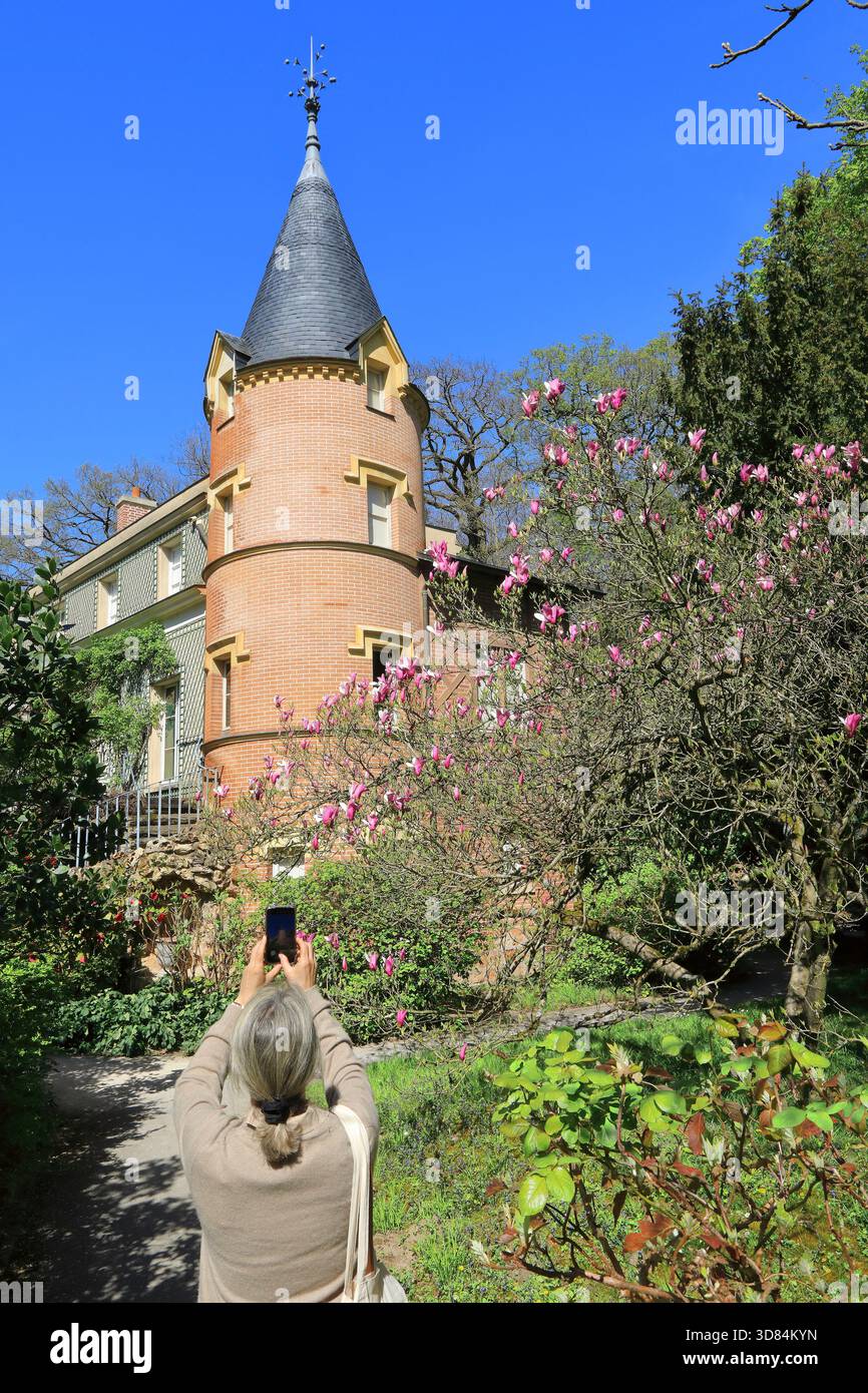 France, hauts de Seine, Châtenay-Malabry, domaine Départemental de la Vallée-aux-loups, Maison de Châteaubriand Banque D'Images