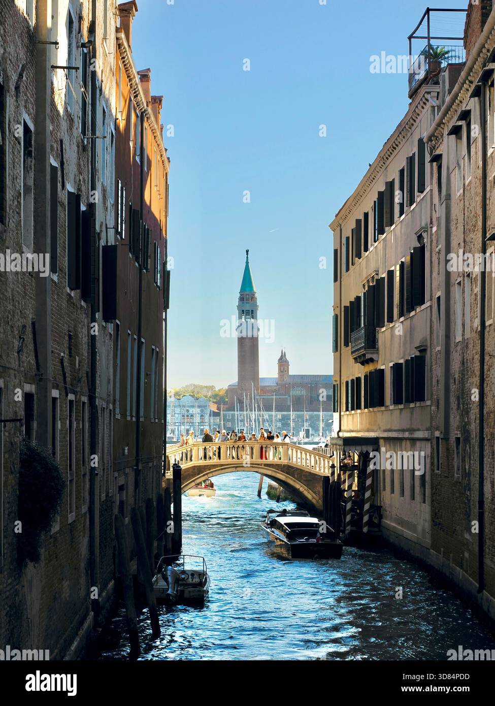 Italie, Vénétie, Venise, classée au patrimoine mondial de l'UNESCO, quartier San Marco, Basilique San Giorgio Maggiore Banque D'Images