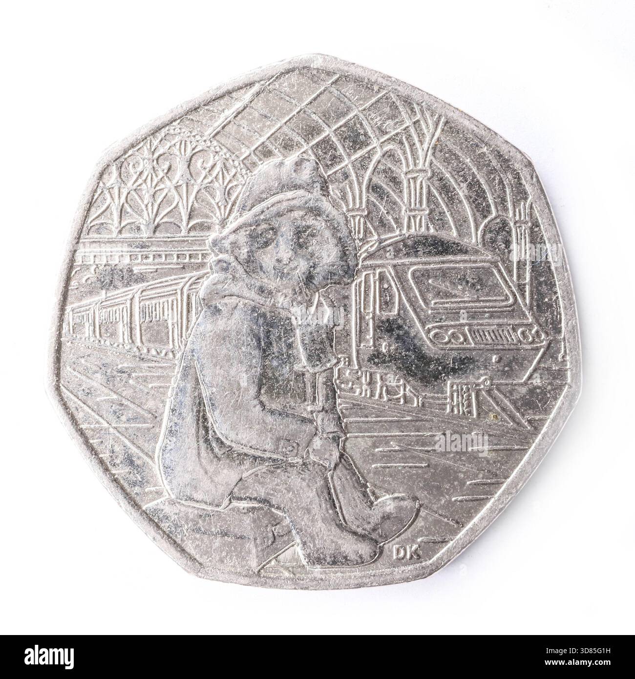 2018 Paddington à la Station pièce de 50p émise par la monnaie royale. Banque D'Images