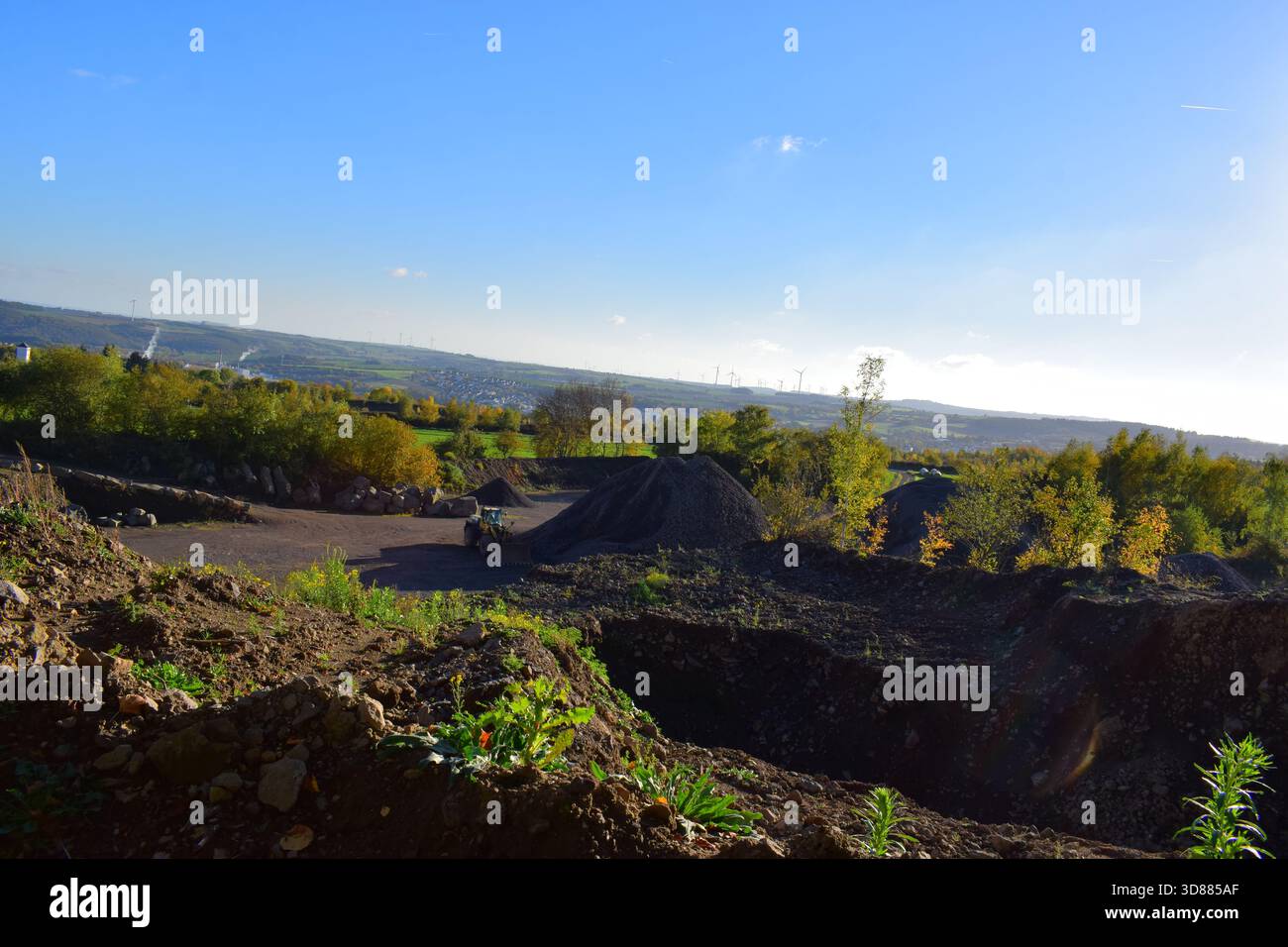 Carrière moderne dans l'Eifel Banque D'Images