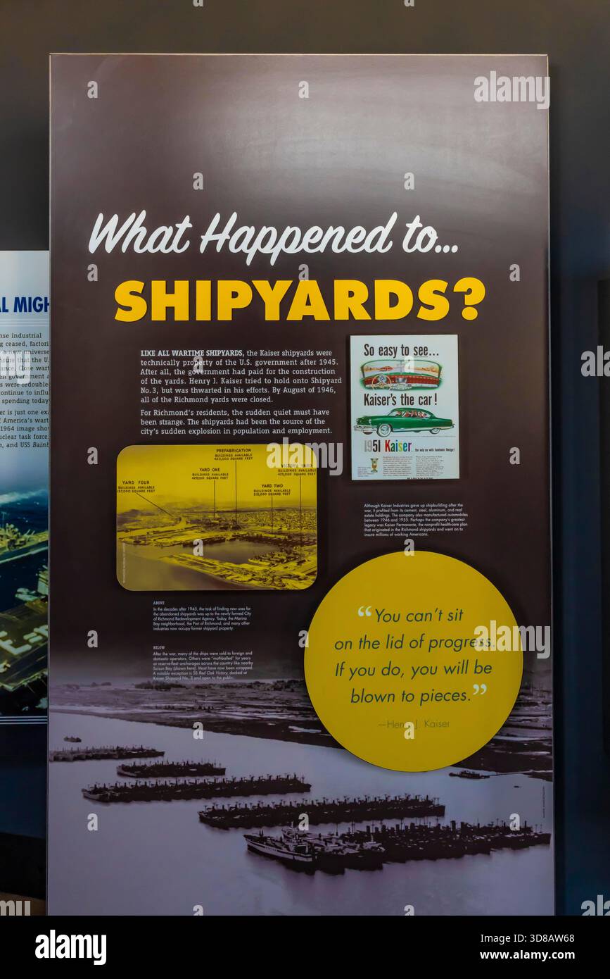 Rosie the riveter Home Front National Historical Park, Richmond, Californie, États-Unis Banque D'Images