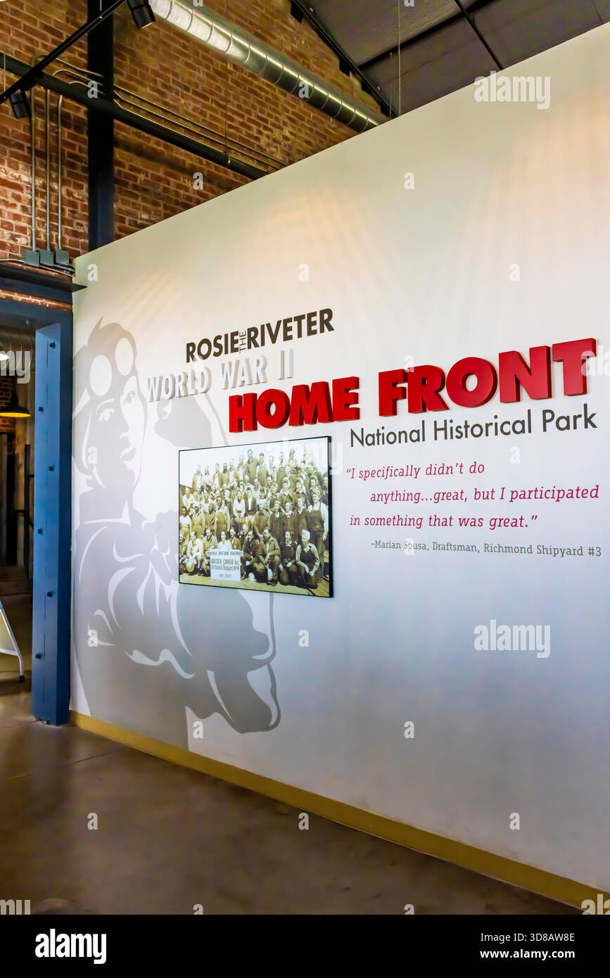 Rosie the riveter Home Front National Historical Park, Richmond, Californie, États-Unis Banque D'Images