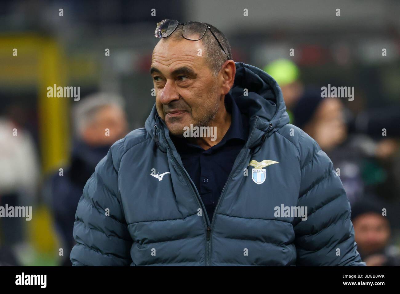 Milan, Italie, novembre 29 2025. Maurizio Sarri en action lors du match de Serie A entre l'AC Milan et le SS Lazio au stade Giuseppe Meazza de Milan, Italie crédit : Mairo Cinquetti/Alamy Live News Banque D'Images