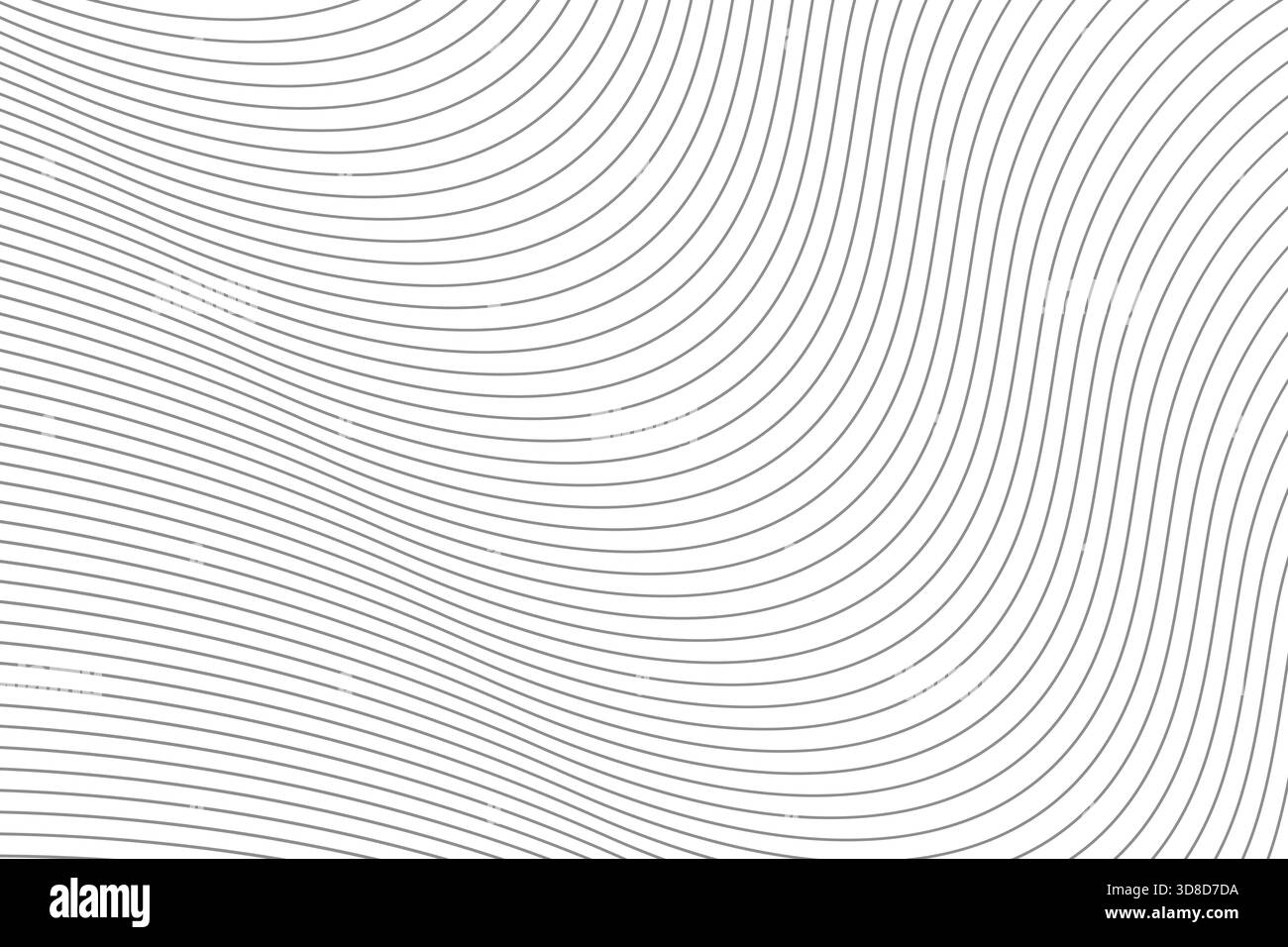les lignes ondulées grises coulent en douceur sur un fond blanc propre créant un motif vectoriel minimal moderne idéal pour les projets de conception créatifs Illustration de Vecteur