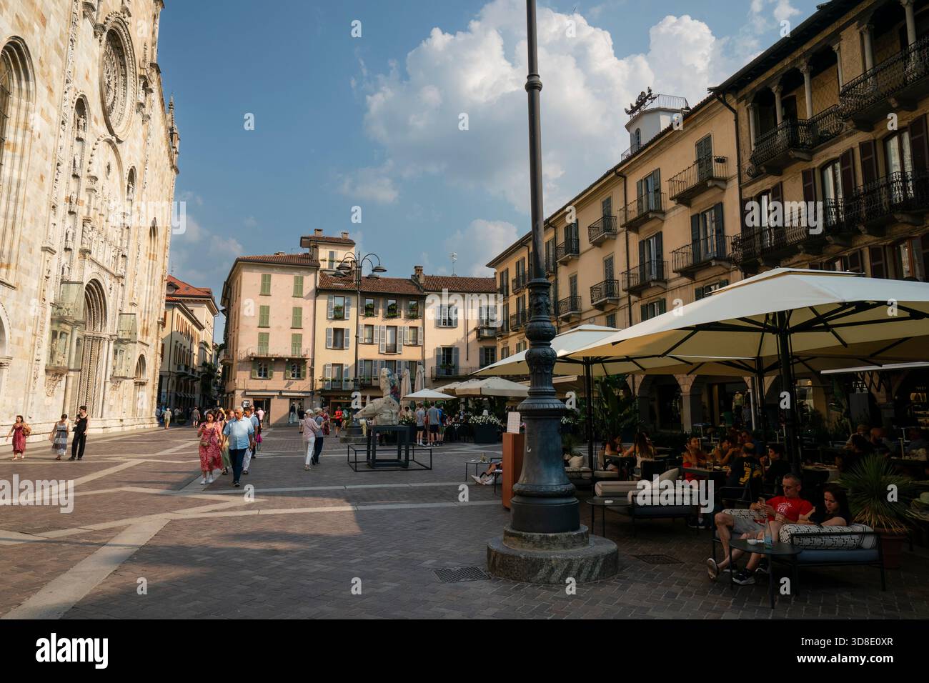 Cathédrale de Côme dans le centre historique, Côme, Italie. Banque D'Images