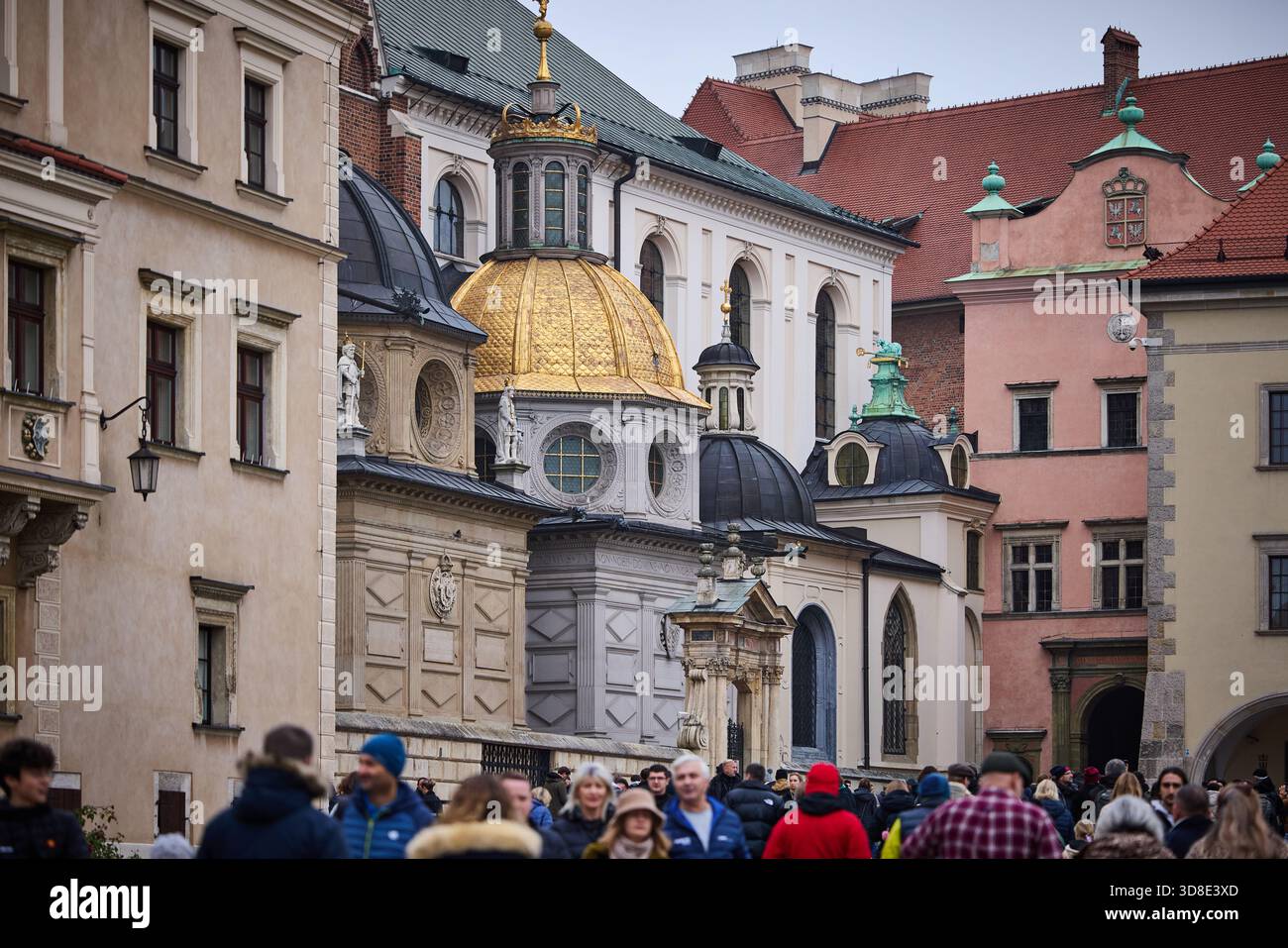 CRACOVIE, Pologne, cathédrale de Wawel partie du château royal de Wawel Banque D'Images
