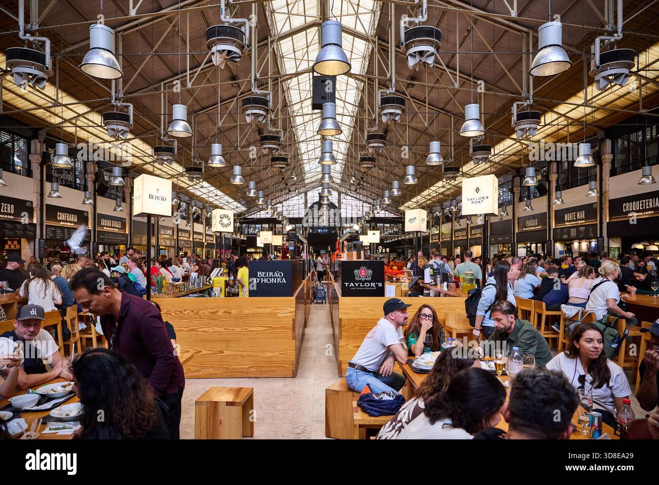 La capitale du Portugal, Lisbonne, Time Out Food Market Banque D'Images