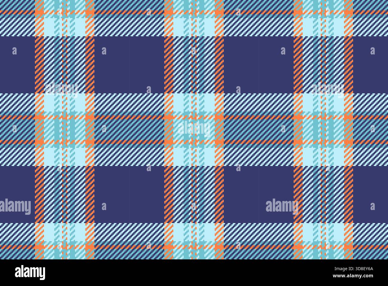 Contrôle textile sans couture italien, vecteur de plaid père tartan. Tissu de fond de texture de motif d'impression dans la palette de couleurs bleues et claires. Illustration de Vecteur