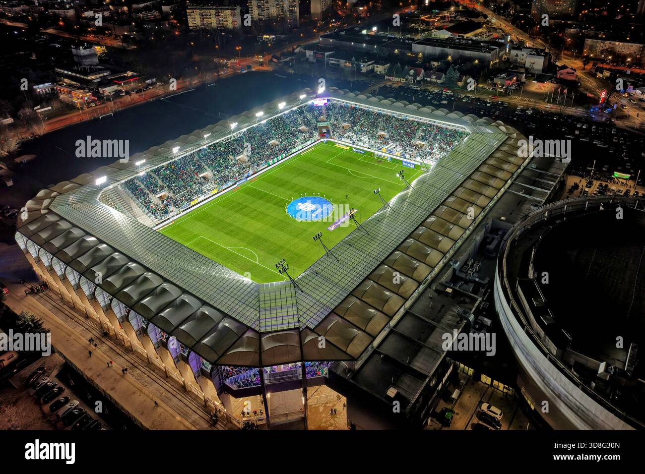 Stade Radomiak à Radom, Pologne Banque D'Images