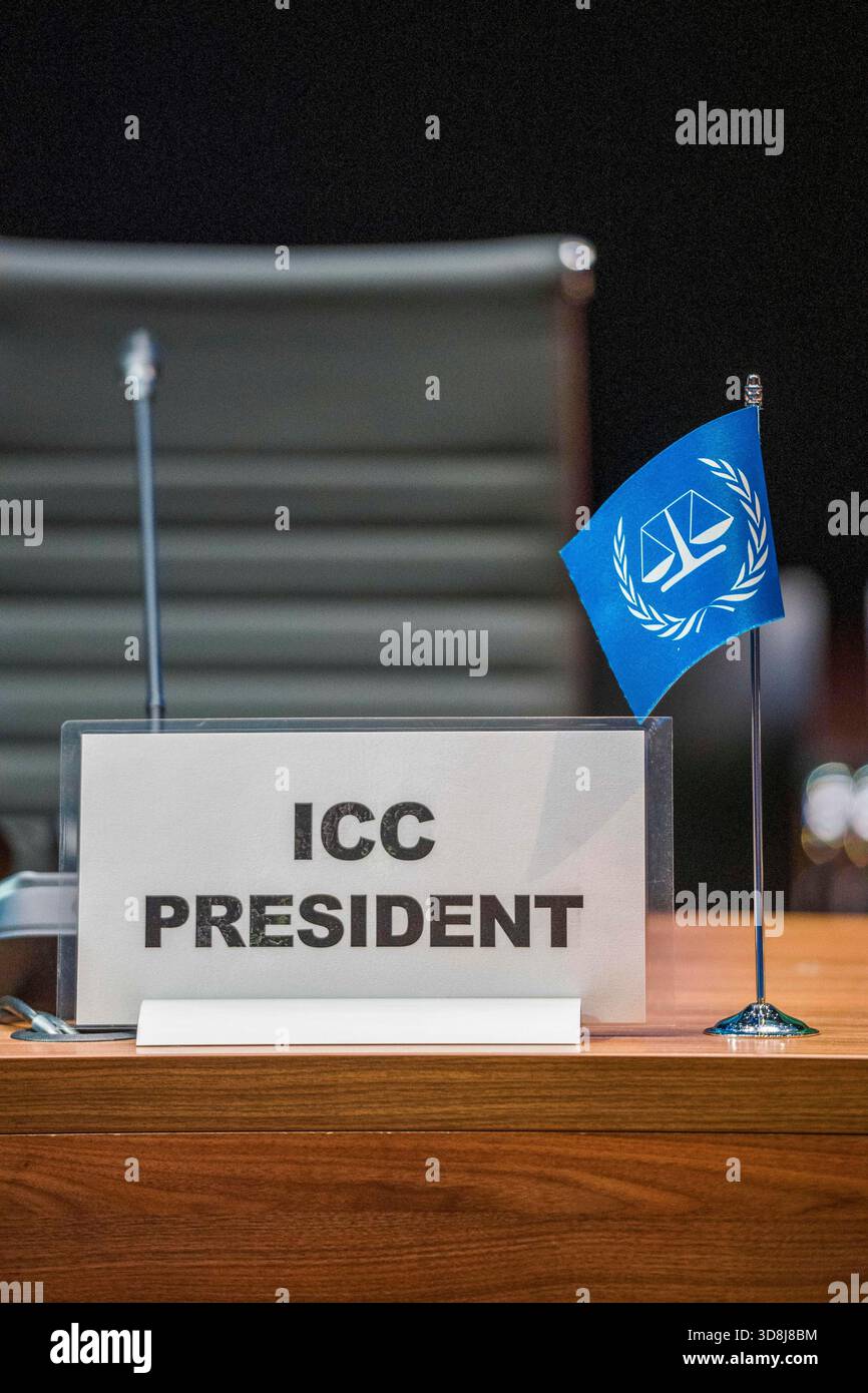 La Haye, Hollande méridionale, pays-Bas. 1er décembre 2025. Le 1er décembre 2025, l’Assemblée des États parties au Statut de Rome ouvre et tient la première journée de sa 24e session à la Haye, aux pays-Bas. L'Assemblée se déroule du 1er au 6 décembre 2025. (Crédit image : © James Petermeier/ZUMA Press Wire) USAGE ÉDITORIAL SEULEMENT ! Non destiné à UN USAGE commercial ! Banque D'Images